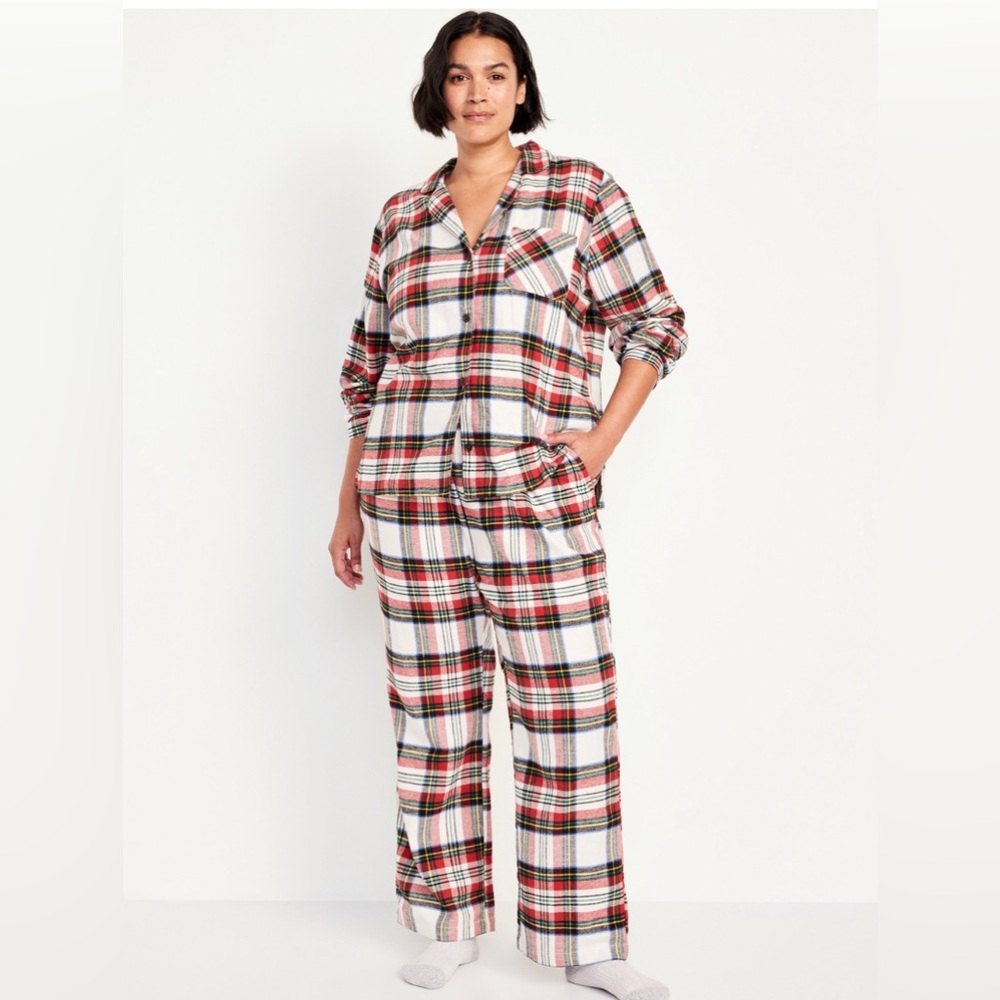 Women’s Ted/White Plaid Pajama Set